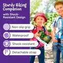 Think Peak Blue Binoculars Science Toy for Kids Ages 3-12 Years - Real Compact Outdoor Adventure & STEM Educational Nature Hiking Explorer for Bird Watching, Camping Childrens Birthday Gift