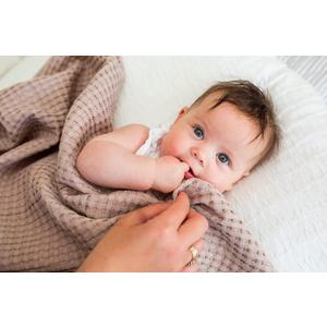 lulujo Soft Cotton Baby Blanket, Waffle Weave  lulujo Soft Cotton Baby Blanket, Waffle Weave