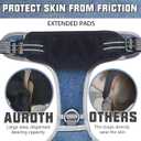AUROTH Tactical Dog Harness for Small Medium Dogs No Pull Adjustable Pet Harness Reflective Working Training Easy Control Pet Vest Military Service Dog Harnesses Denim Blue S