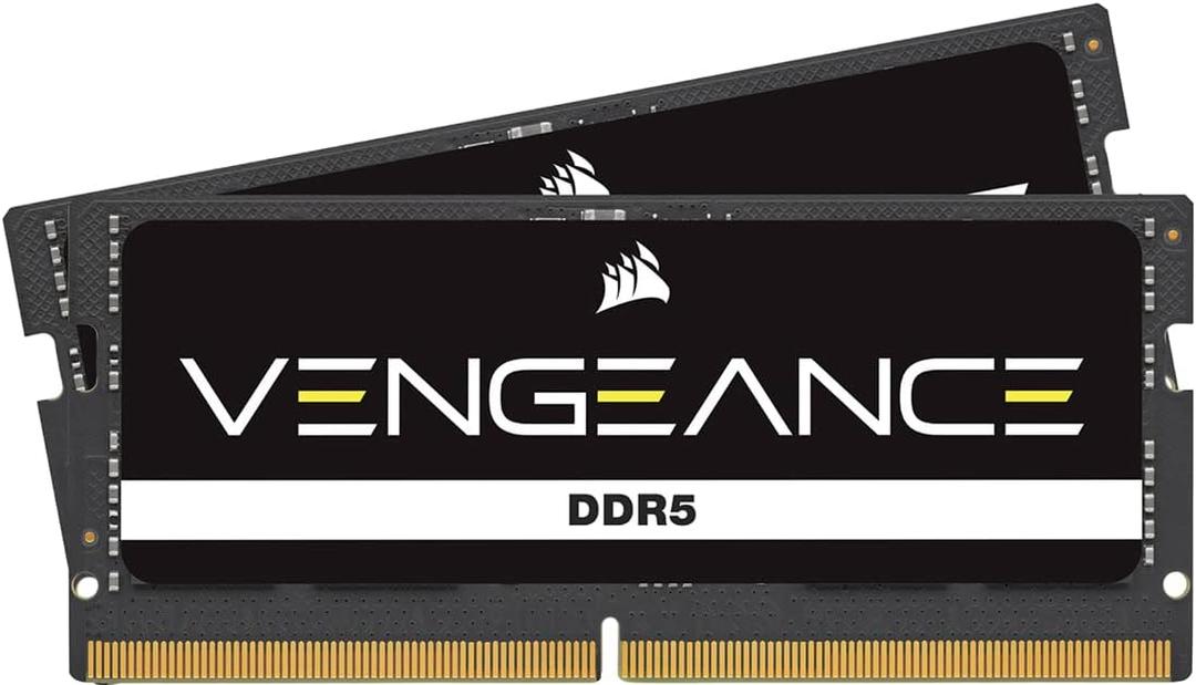 CORSAIR Vengeance SODIMM DDR5 RAM 64GB (2x32GB) 5200MHz CL44 Intel XMP iCUE Compatible Computer Memory - Black (CMSX64GX5M2A5200C44)