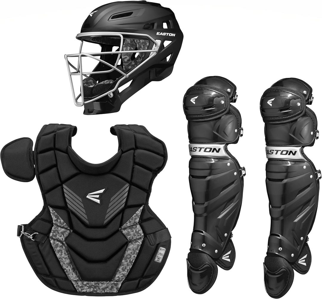 Easton | Gametime 2.0 Baseball Catcher's Equipment | Box Set | NOCSAE Approved | Youth/Intermediate/Adult | Multiple Colors (Black/Digi Camo)