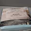 Mueller Ultratemp King Size Sheets Set, Super Soft 1800, 6 Piece, Deep Pocket up to 16" Bed Sheets, Transfers Heat, Breathes Better, Hypoallergenic, Wrinkle, Aqua