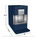 FRIGIDAIRE Gallery EFIC255 Countertop Crunchy Chewable Nugget Ice Maker, 44lbs per Day, Auto Self Cleaning, 2.0 Gen, Navy