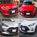 DREAMOTOR Universal Car 4 PCS Kit Front Bumper Lip Spoiler Splitter Front Bumper Lip Splitter Body Kit Compatible with Honda Civic Accord Toyota Corolla Hyundai Cadillac CTS Nissan Altima Ford Mazda
