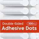 JIEHENG 300Pcs Double Sided Dot Stickers Removable, 0.8" Adhesive Putty Stickers, Adhesive Dots, Anti-Slip, Ideal for Scrapbook, Crafts & DIY(300, 20mm)
