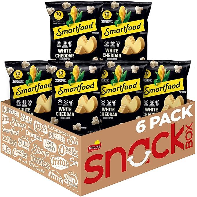 Smartfood Popcorn, White Cheddar, 1 Ounce (Pack of 6) Best By July/14/26