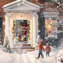 2 x Jabrand Christmas Door Cover Merry Christmas Door Cover Snowman Decoration Xmas Decoration, 6 x 3 Feet, Winter Holiday Front Door Indoor Background Banner Party Decor Supplies (Multicolor)