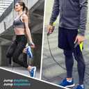 2 x Limm Adjustable Jump Rope for Workout - All-Purpose Exercise Jump Rope Kids & Adults Love with Tangle-Free, Comfortable Foam Handles - Best Slimming, Cardio & Endurance Training (Red/Black)