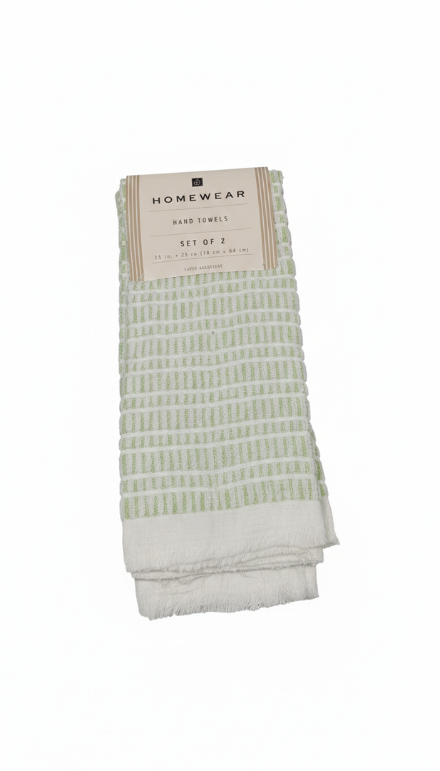 Home Wear Hand Towels Set of 2 15x25