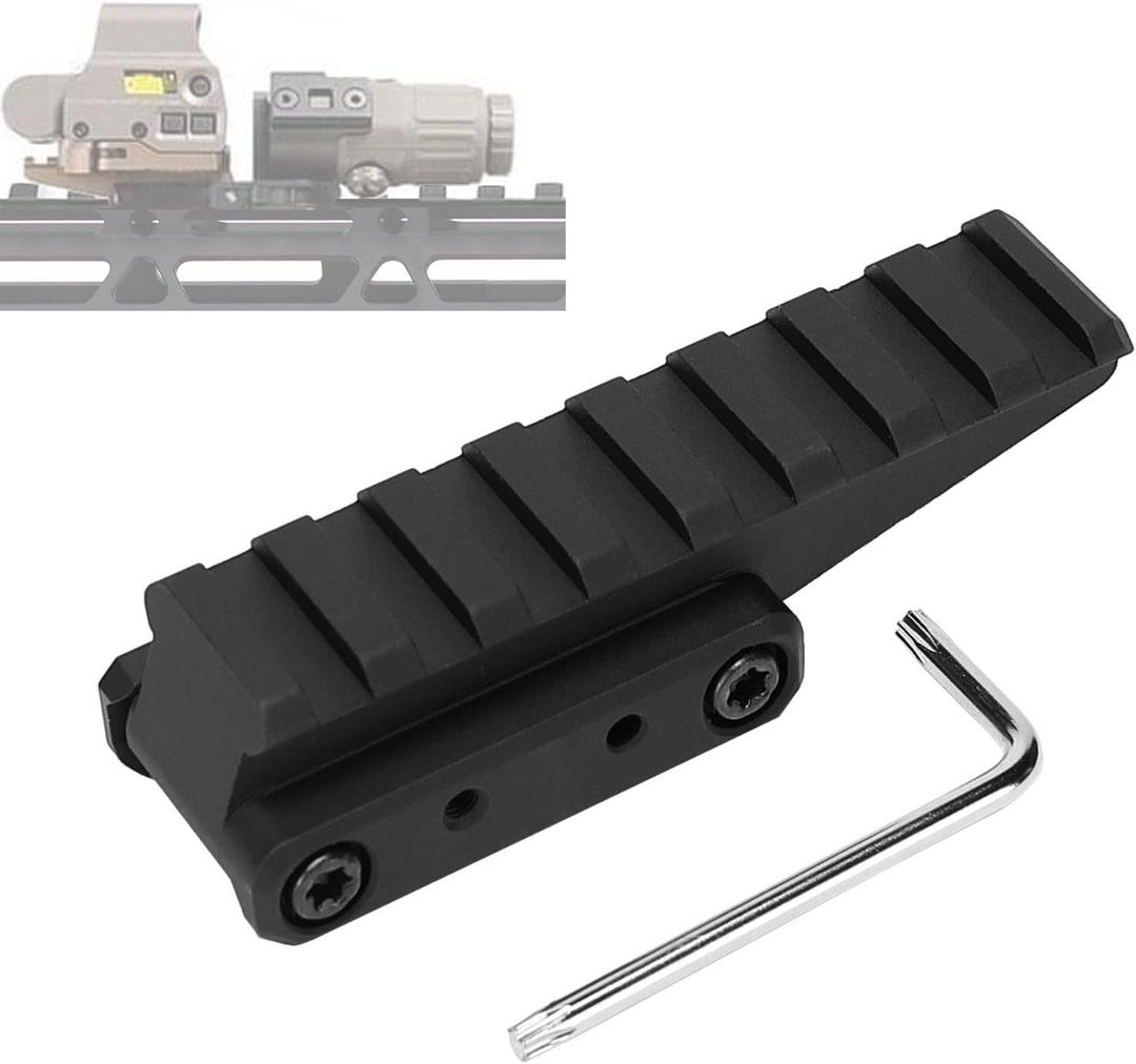 Phoking Optic Riser Mount Picatinny Rail Fast Riser Red Dot Riser for Red Dot Sight Scope Optics (Black)
