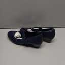 Ortho + Rest Women Mary Janes Shoes for Bunions Orthopedic Dress Shoes Low Chunky Heels Work Pumps (10,Navy)