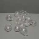 Clear DIY Christmas Baubles - 12 Pcs, 8 cm Hanging Balls - Transparent Fillable Baubles for Christmas Tree, Party, Wedding, Birthday, Home, Gift Box