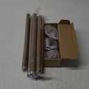 Wood Curtain Rods for windows 84 to 120 Inch(7-10ft): 1 Inch Adjustable Heavy Duty Curtain Rod,Netted Wood Grain Window Curtains Rods for Farmhouse,Living room, bedroom, kitchen, etc. Size:36-120"