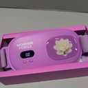 Heating Pad for Period Cramps – FSA-HSA Eligible Portable Electric Reusable Massager for Cramps Relief – Cordless Wearable Rechargeable USB Heating Belt for Menstrual Pain, Back, Abdomen, Travel