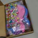 Liliful 12 Pack Princess Foam Mirror Kits Decorate Your Own Princess Mirrors Party Supplies Kids Unbreakable Toy Crafts for Girls Party Favors Birthday DIY Decorations (Cute,Pink,Purple,Blue)