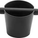5 inch Coffee Knock Box Espresso Knock Box with a longer detachable Knocking Rod Shock-Absorbent Durable Non-Slip Base Espresso Machine Accessories Espresso Dump Bin for Home/Office
