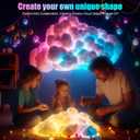LED Cloud Light, RGB Cloud Lamp with IC Remote Control and APP Control Cool Lights Sync Music Color Changing Led Lights for Bedroom Ceiling Adults and Kids Modern Home & Room Decor