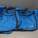 Gonex 150L Large Foldable Travel Duffle Bag with Shoes Compartment, Packable Lightweight Water Repellent Duffel Bag for Camping Gym Weekender Bag, Sky Blue