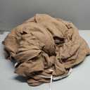 Muslin Duvet Cover Set 100% Cotton King Size,Double-Layer Linen Like Gauze Comforter Cover Brown 3 Pieces,Okeo-tex 100 Certified Duvet Cover 104"x90" with 2 Pillowcases for All Season, Brown