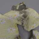 Mubineo Baby Girl Summer Clothes Cute Ruffle Tops Dress Shorts Outfits Set Infant Toddler Shrit Bloomers Princess Outfit (6-12 Months, Yellow Daisy)