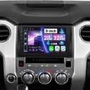 Upgrade Car Radio for Toyota Tundra 2014-2021 with Carplay Android Auto, 9" IPS Touch Screen Head Unit for Tundra Stereo with Bluetooth, WiFi, GPS, FM + CAN Bus + MIC + Camera - for J-B-L
