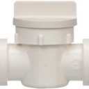 Watts 3539-10 AquaLock Plastic Series, 1/2" CTS x 1/2" CTS Off-White Lead-Free Polysulfone Type 39 Straight In-line Valve, O-Ring, Quick Push-to-Connect Design, Tool-Free Installation