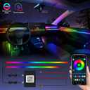 For Car LED Ambient Lighting Kit Smart RGB Bulb Interior Decor Cars Neon Accent Lights with Wireless APP Control 210 Dynamic Modes,4 Music Modes,16 Million Colors 43.3 Inch USB LEDs Strip Accessories