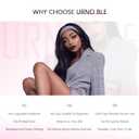 Body Wave Headband Wig Human Hair for Black Women Headband Wigs Glueless Wear and Go Non Lace Wig Brazilian Virgin Hair New Upgraded Breathable Sweat Wicking Headband 180% Density Headband Wig(24in)