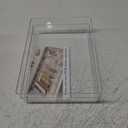 STORi SimpleSort 2-Piece Stackable Clear Drawer Organizer Set | 12" x 9" x 2" Rectangle Trays | Wide Makeup Vanity Storage Bins and Office Desk Drawer Dividers | Made in USA