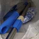 Spin Mop Replacement Handle, 47.6Inch 360 Degrees Rotating Telescopic Stick with Robust Reinforced Plastic Disc for Bucket Cleaning System (Blue)