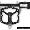 ROCKBROS Mountain Bike Pedals MTB Pedals Bicycle Flat Pedals Aluminum 9/16" Sealed Bearing Lightweight Platform for Road Mountain BMX MTB Bike