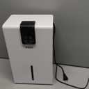 Dehumidifier, Dehumidifiers for Home, 98 OZ Water Tank, (1000 sq.ft) Quiet Dehumidifier for Basement Bedroom Bathroom with Humidity Display, Auto Shut Off, Relaxing 7 Color Ambient Light(White)