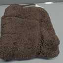 DEXI Bathroom Rug 32x20, Non Slip Washable Bath Mat for Shower Floor, Absorbent Soft Bathmat with Rubber Backing, Quick Dry Microfiber Carpet, Brown