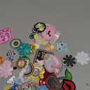 AXEN 60PCS Embroidered Iron on Patches DIY Accessories, Random Assorted Decorative Patches, Cute Sewing Applique for Jackets, Hats, Backpacks, Jeans, 60 Pieces Package