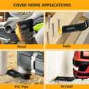 20PCS Oscillating Tool Blades Metal Wood Cutting, Titanium HCS Universal Multitool Blades for Metal Nails Wood Plastic Cutting, Compatible with Dewalt Milwaukee Ryobi Rockwell Makita