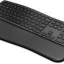 Arteck Multi-Device Ergonomic Wireless Bluetooth Keyboard with Nano USB-A, USB-C Type C Receiver Palm Wrist Rest Full Size Keyboard for Windows iPad OS Android, Computer Desktop Laptop PC Tablet