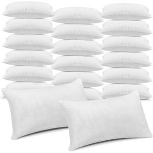 Macarrie 20 Pcs Queen Size Pillows for Sleeping Standard Size Inserts Hotel Bed Pillows Bulk for Stomach Back and Side Sleepers Machine Washable (30 x 20 Inches)