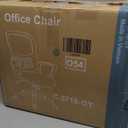 Sweetcrispy Office Computer Desk Managerial Executive Chair, Ergonomic Mid-Back Mesh Rolling Work Swivel Chairs with Wheels, Comfortable Lumbar Support, Comfy Arms for Home,Bedroom,Study,Student,Grey