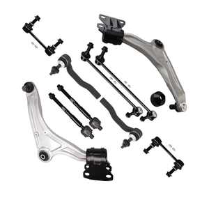 SCITOO 10pcs Suspension Kit Lower Control Arm w/Ball Joint Inner Outer Tie Rod End Sway Bar Link Fit 2013-2020 For Ford Fusion For Lincoln MKZ