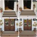 OJIA Front Door Mat Outdoor 24''x35'' Washable Front Door Rug Black and Tan Entry Rug Indoor Outdoor Rugs Doormat Cotton Woven Striped Small Area Rugs for Porch/Bathroom/Farmhouse/Home Entrance