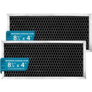 GE JX81H, WB02X10956, WB02X11544, WB2X10956 Microwave Recirculating Charcoal Filter Compatible with GE (2-Pack)