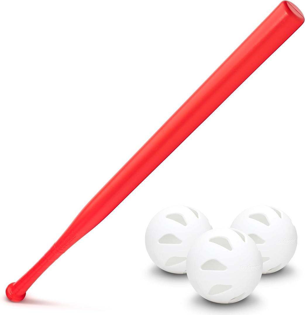 GoSports LotBall AIR Backyard Baseball Bat and Ball Set - Plastic Baseball Game for Kids, One Size