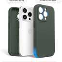 AOTESIER Magnetic for iPhone 15 Pro Case, Upgraded Full Camera Protection | Food Grade Silicone | MagSafe Compatible | Shockproof Protective Phone Case with Anti-Scratch Lining, Alpine Green
