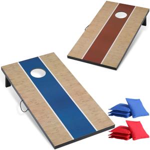 Cornhole Sets 4 x 2 ft / 3 x 2 ft with 8 Bean Bags Regulation Size, Corn Hole Games for Adults Outdoor Bean Bag Toss Game