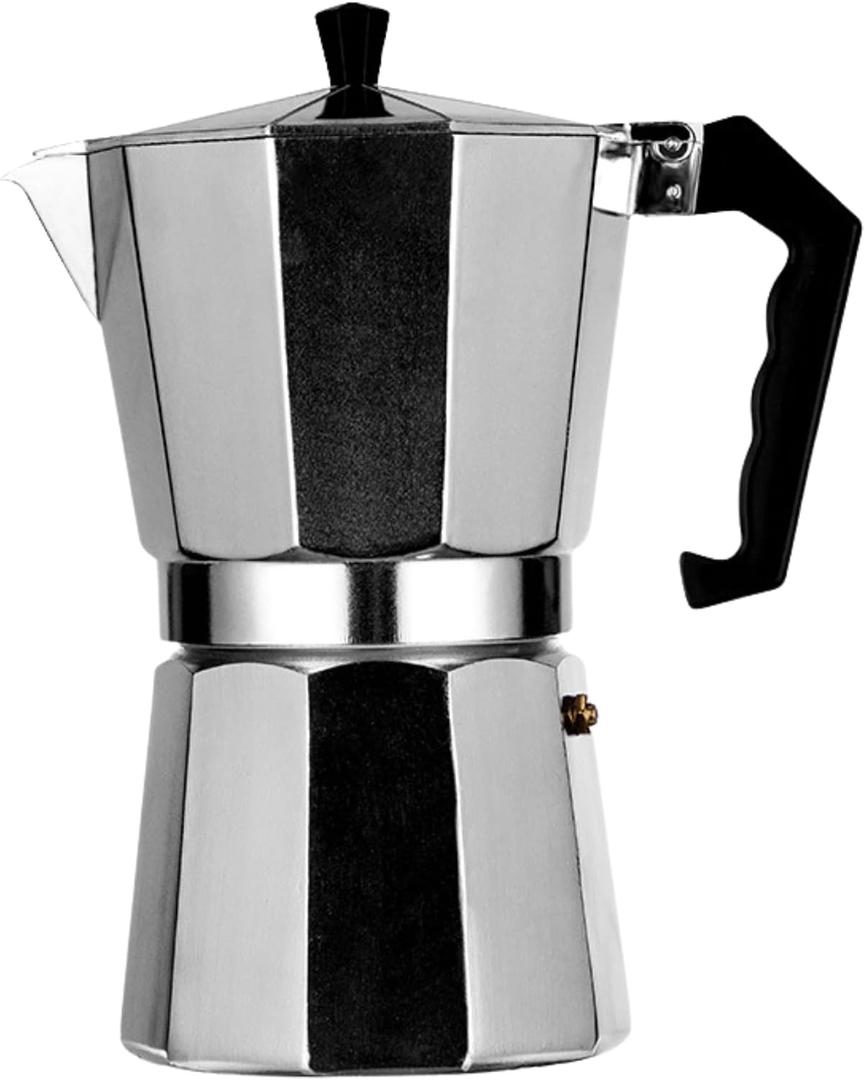 Stovetop Espresso Coffee Maker 12 Cup Moka Pot | Aluminum Coffee Pot with Stainless Steel Filter | Classic Espresso Brewer for Home Kitchen | 600ml Capacity