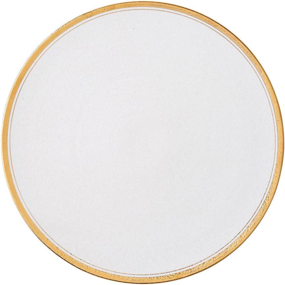 Gold Line White 11.4" Flat Plate [11.5 x 0.6 inches ]