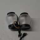 Hompavo Gen2 Solar Lanterns Outdoor Waterproof with Realistic Flickering Flame, Dual Charging (USB/Solar) & 2 Modes - Decorative Hanging/Table Lights for Patio Garden Porch Halloween Decor, 2/Green