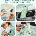 3 x GVIEWIN Magnetic for iPhone 16 Pro Max Case Compatible with Magsafe, [Screen & Camera Lens Protector] Fashion Pattern Translucent Shockproof Phone Cover for 16 Pro Max 6.9" (Carnival/Green)