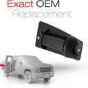 T1A Extended Cab Door Handle, Rear Passenger Door Handle Compatible with 1999-2007 Chevrolet Silverado 1500 2500; 99-07 GMC Sierra 1500 2500, 01-07 Sierra Silverado 3500, OEM 15758171 79107