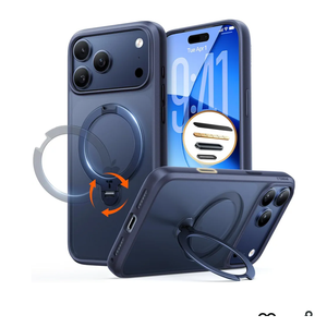 TORRAS Q3 Spin for iPhone 17 Pro Max Case with 360 Magnetic Stand, Camera Control, Fit for MagSafe, 4X Military-Grade Shockproof Case for iPhone 17 Pro Max Phone Case with Kickstand, Deep Blue